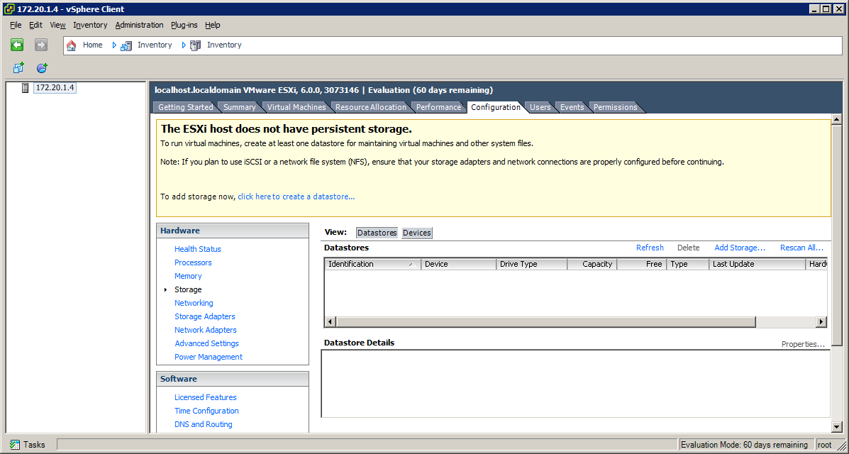 DIskless ESXi Installation