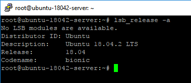 Ubuntu Server 18.04.2